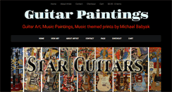 Desktop Screenshot of guitarpaintings.com