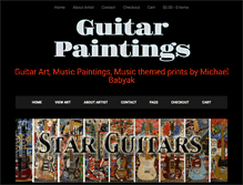 Tablet Screenshot of guitarpaintings.com